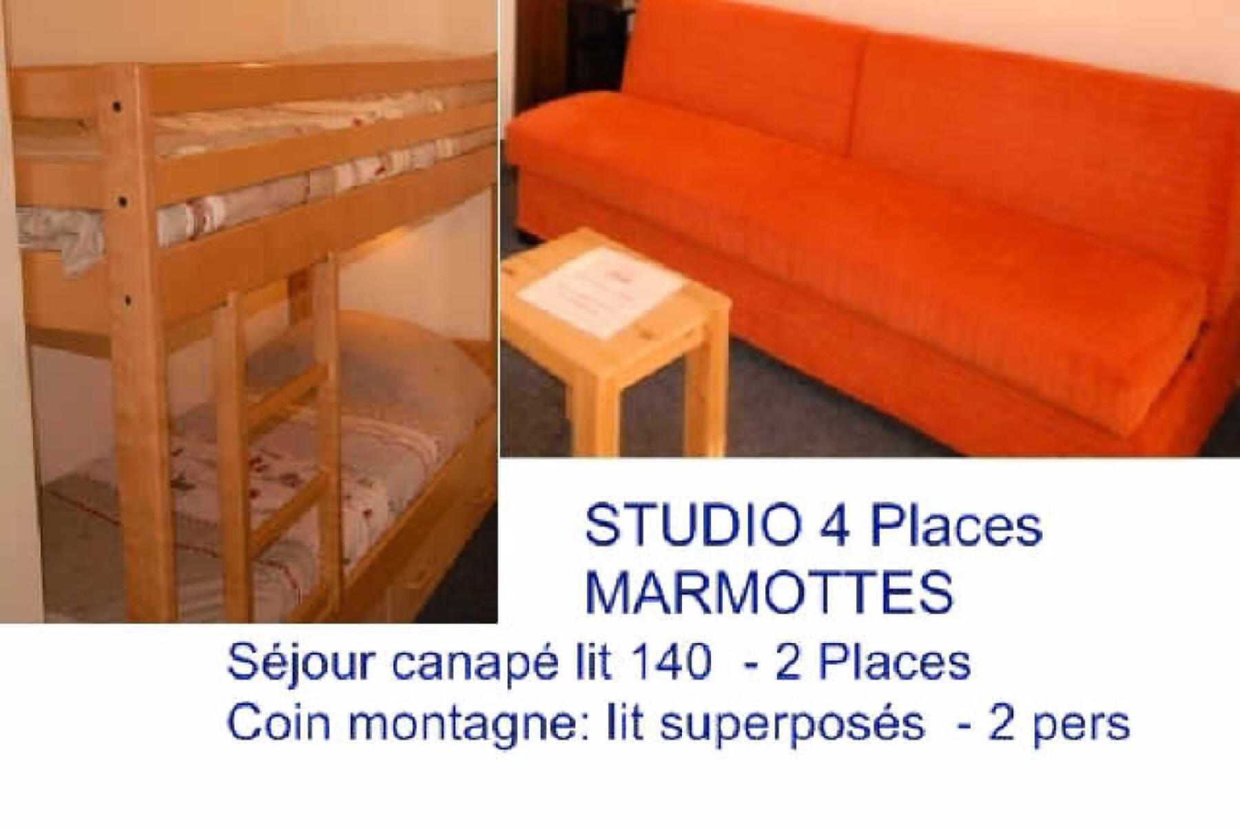 Résidence MARMOTTES - Studio pour 4 Personnes 004 Gourette Exterior foto